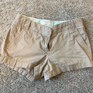 J. Crew Chino Shorts Size 6